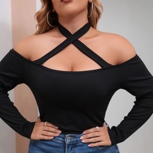 Plus criss cross neck too